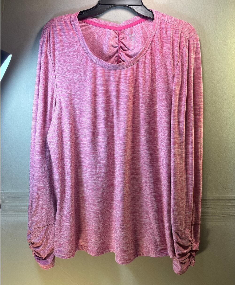 Title Nine Women's Size Large Pink Athletic Long Sleeve